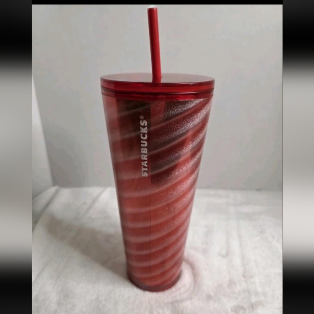 Starbucks Red Swirl Venti Cold Cup Tumbler 24oz